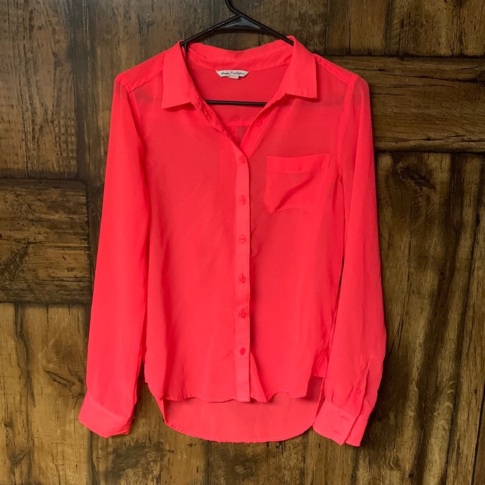 American Eagle Outfitters sheer blouse